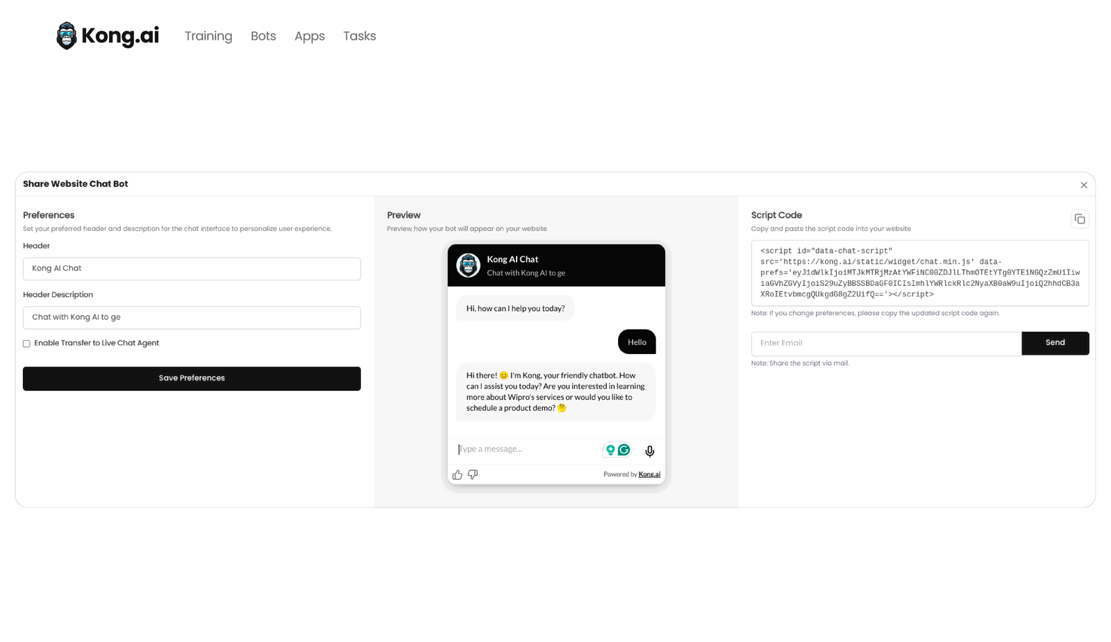 Chatbot Preview